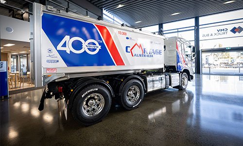 Cartage Australia marks 400 Volvo Truck