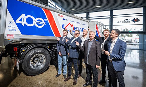Cartage Australia marks 400 Volvo Truck